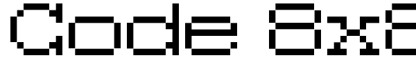 Code 8x8 font preview